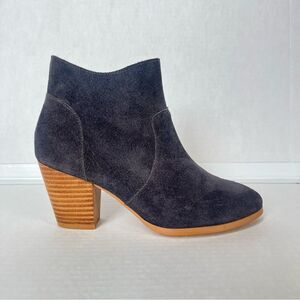 Anthropologie Wanderlust Giddy Up Women's Suede Ankle Boots - Gray SZ 6